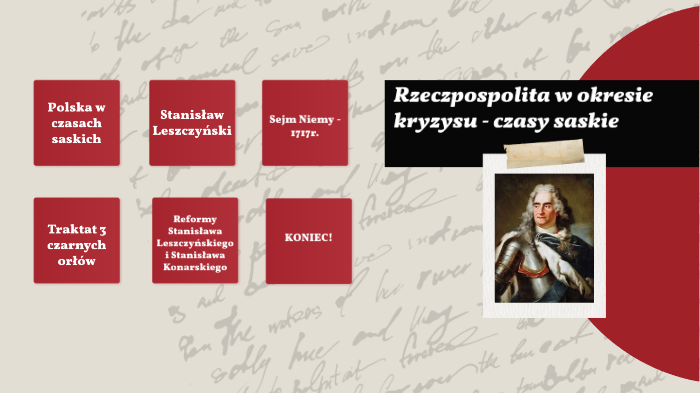 Rzeczpospolita w okresie kryzysu - czasy saskie by Oliwier Tauter on Prezi