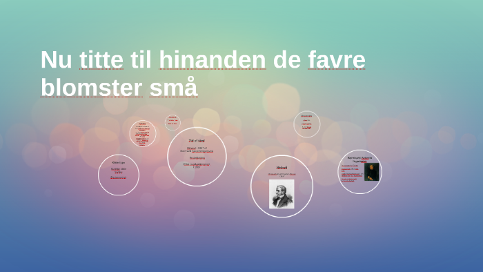 Nu titte til hinanden de favre blomster små by Esben Dahl Rasmussen on ...