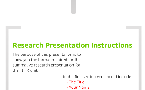 Research Presentation Instructions by Bill Penny on Prezi