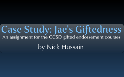 A case study of a Gifted and Talented Student - YouTube