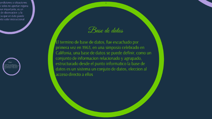Base de datos by Sebastian Godinez Alv on Prezi