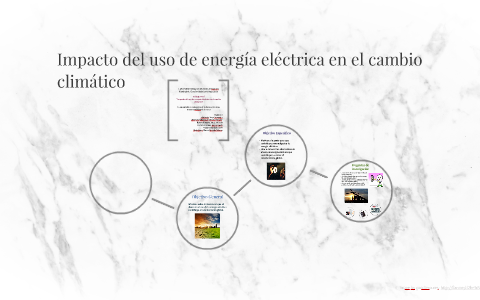 Impacto del uso de energía eléctrica en el cambio climático by Khent ...