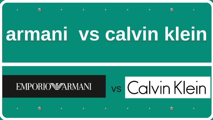 armani vs calvin klein by halima belmokhtar