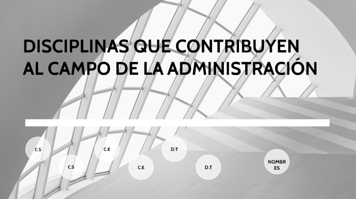 Disciplinas que contribuyen al campo de la administración by jacquelin