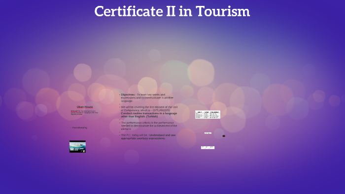 certificate ii in tourism tafe