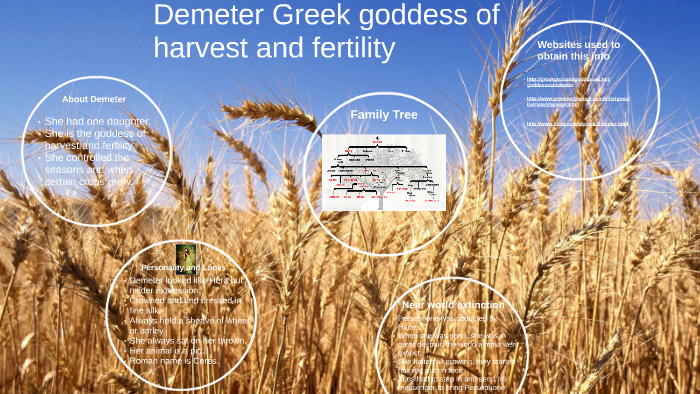 Demeter Greek goddess of harvest, by Selena Moya on Prezi