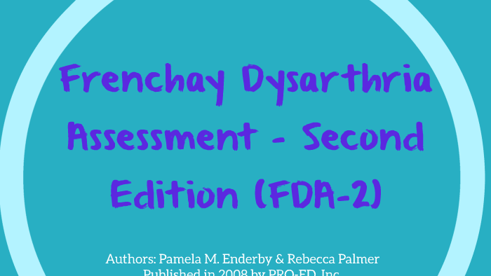 frenchay dysarthria assessment free download