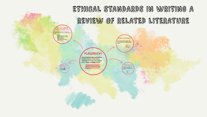 ethical standards in writing literature review ppt