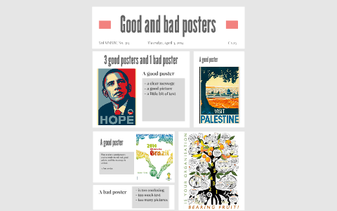 Good and bad posters by Paivi Raitio on Prezi