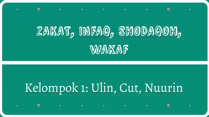 Zakat Infak Shodaqoh Wakaf By Cut Asyah On Prezi Next