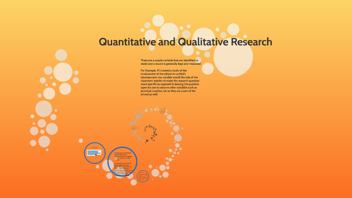 Quantitative and Qualitative Research by Megan Sanders on Prezi