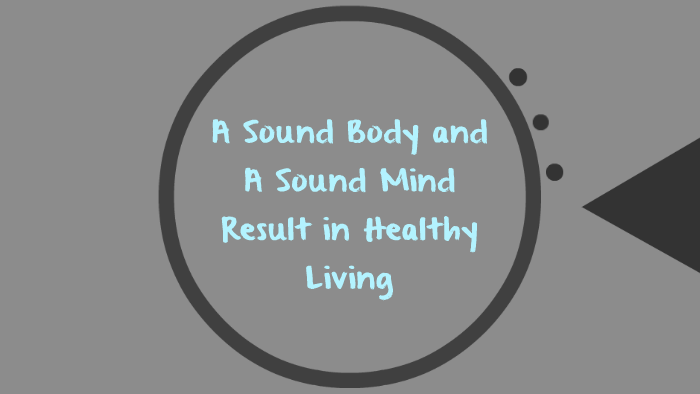 Sound mind in sound body Simple living high thin, Nojoto