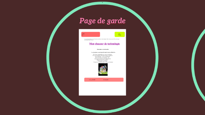 Page de garde by Lily Carle on Prezi