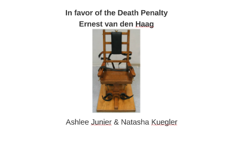 essay about van haag position on the death penalty