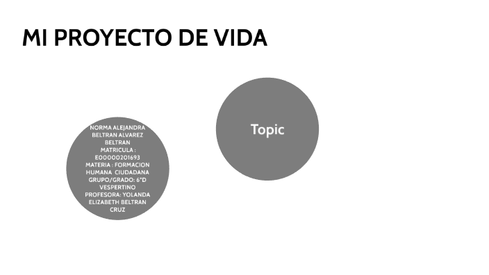 MI PROYECTO DE VIDA by Beltran Alvarez on Prezi