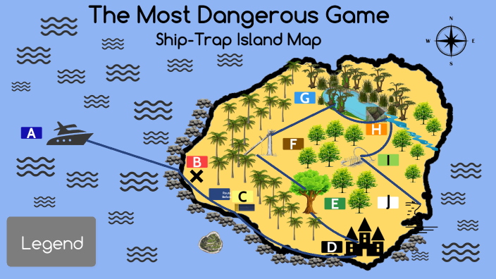 The Most Dangerous Game Map Ship Trap Island