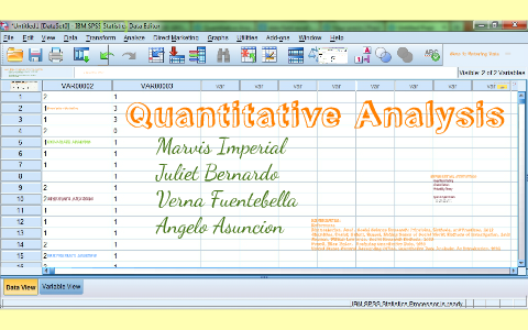 Quantitative Analysis by on Prezi