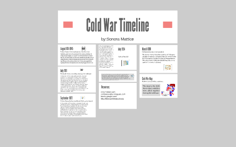 Cold War Timeline by Sonora Mattice on Prezi