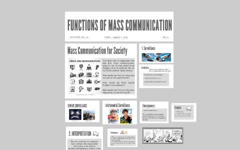 functions of mass communication assignment