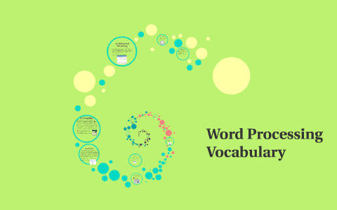 Word Processing Vocabulary by Faith England on Prezi