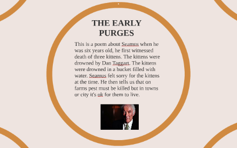 the early purges seamus heaney