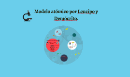 Modelo atómico con Leucipo y Demócrito. by Salma Nook
