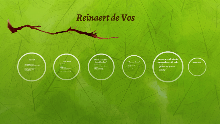 Reinaert de Vos by Milou de Sevaux on Prezi