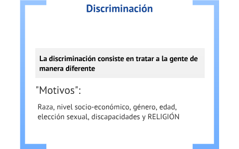 Presentacion A. Disc Discriminacion by Santiago Garcia on Prezi