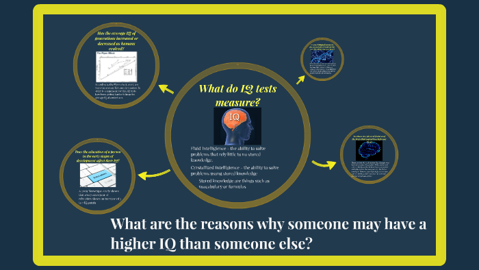 What are the reasons why someone may have a higher IQ than s by Joel ...