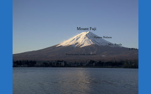 Mount Fuji By Hunter Nelson