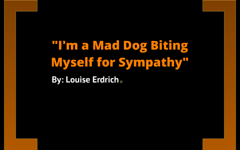 "I'm a Mad Dog Biting Myself for Sympathy" by Olivia Snyder