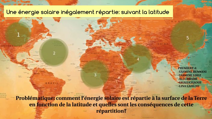 L'énergie solaire une inégale répartition suivant le moment de l'année