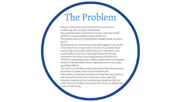 The Problem by Katie Richardson on Prezi