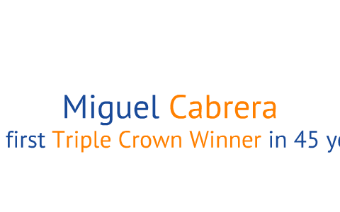 Visualization: Miguel Cabrera and his 44 Triple Crown-winning home