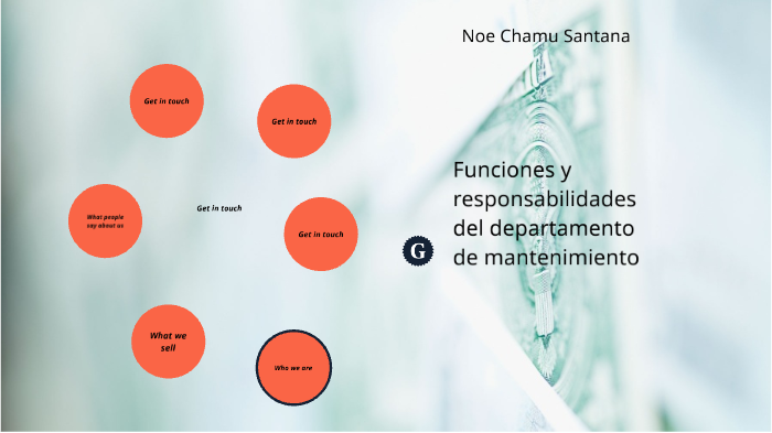 Funciones y responsabilidades del departamento de mantenimiento by Noe