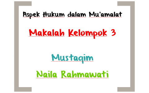Ekonomi Syariah Sebagai Sistem Ekonomi Altenatif By Naila Rahmawati