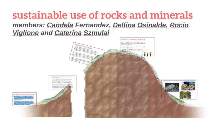 strategies for the sustainable use of rocks and minerals