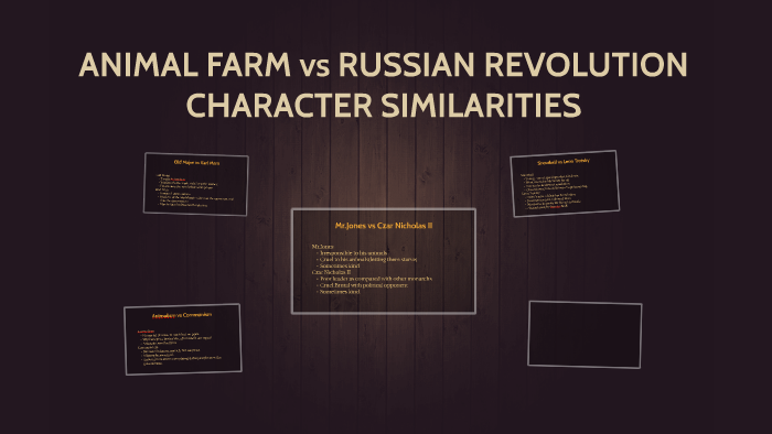 ANIMAL FARM vs RUSSIAN REVOLUTION CHARACTER SIMILATERIES by Yiğit Baltacı