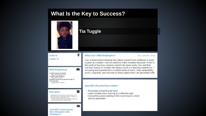 What Is the Key to Success? by on Prezi