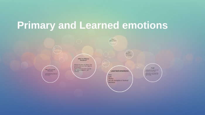 Primary and Learned emotions by Isabella Barth on Prezi