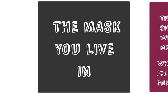 THE MASK YOU LIVE IN by zanny regas-riewerts on Prezi