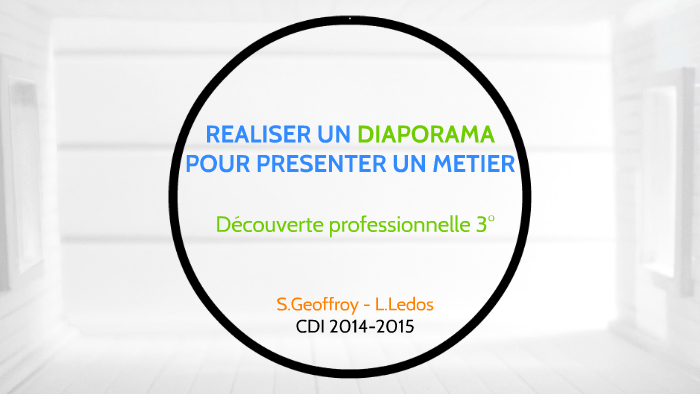 video presentation metier