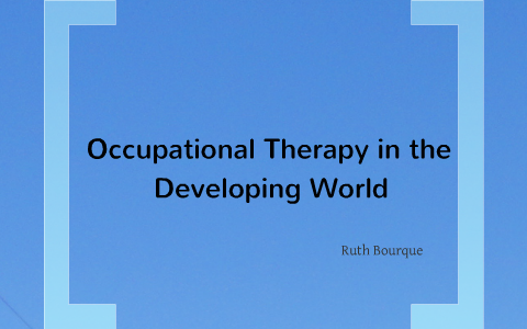 occupational developing countries therapy