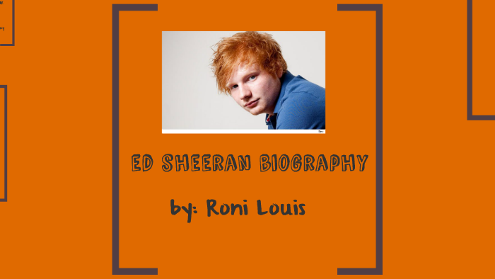 ed sheeran biography book