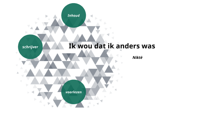 ik wou dat ik anders was by Danae Kranenbarg Rodriguez on Prezi