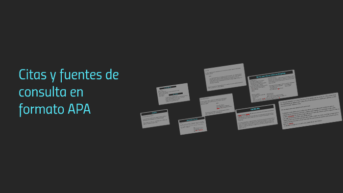 Citas y fuentes de consulta en formato APA by Marine Ramos Cruz on Prezi