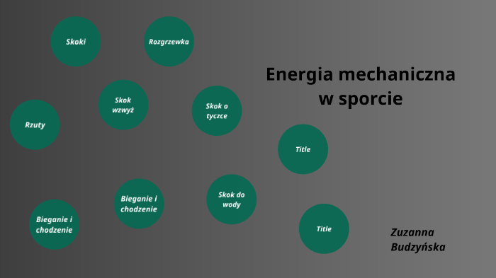 Energia mechaniczna w sporcie by Zuzanna Budzyńska on Prezi