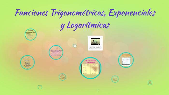 Funciones Trigonométricas, Exponenciales y Logarítmicas by Jamie