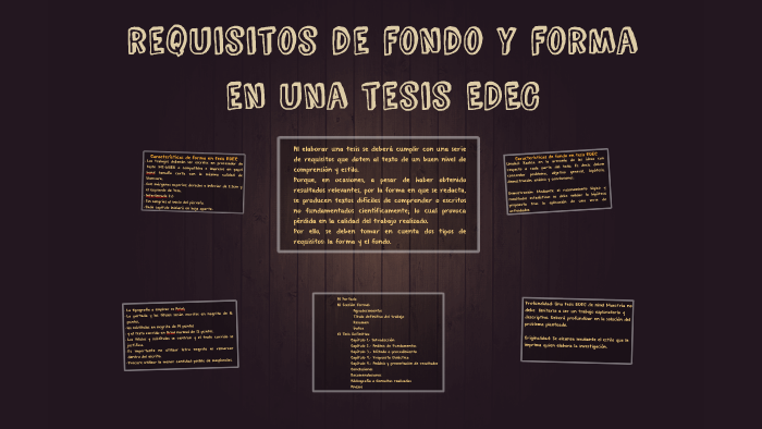 Forma Y Fondo En Tesis Edec By Carlos Hernandez On Prezi