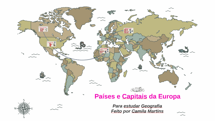Países E Capitais Da Europa By Camila Martins